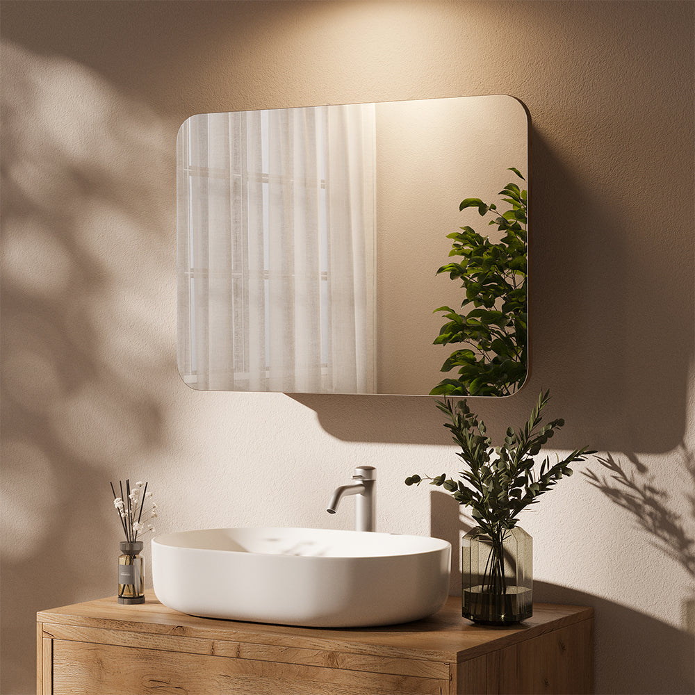 Vicco Specchio contenitore bagno Quercia dorata 70 x 50 cm con ripiani