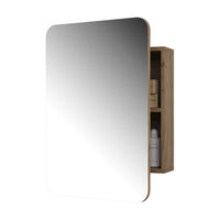 Vicco Specchio contenitore bagno Quercia dorata 70 x 50 cm con ripiani