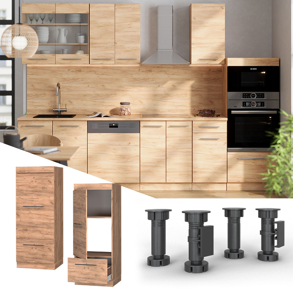 Vicco Set mobili bagno Quercia dorata 60 cm