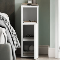 Vicco Comodino camera da letto Bianco 20 x 59.5 cm con 1 porta