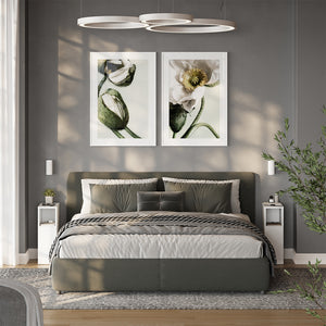 Vicco Comodino camera da letto Bianco 20 x 59.5 cm con 1 porta