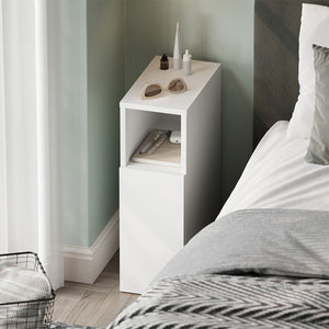 Vicco Comodino camera da letto Bianco 20 x 59.5 cm con 1 porta