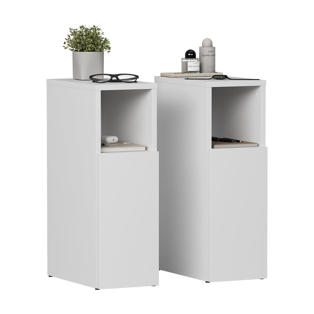 Vicco Comodino Bianco Set di 2