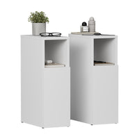 Vicco Comodino Bianco Set di 2