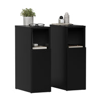 Vicco Comodino Nero Set di 2