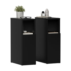 Vicco Comodino Nero Set di 2