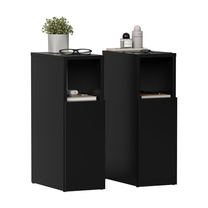 Vicco Comodino Nero Set di 2