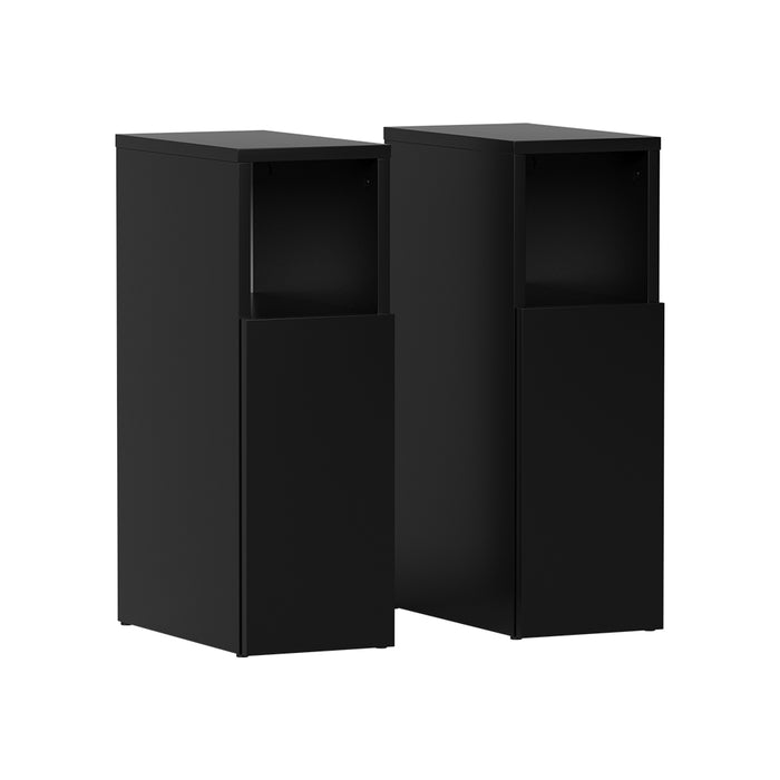 Vicco Comodino Nero Set di 2