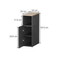 Vicco Comodino Antracite/Sonoma Set di 2