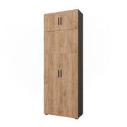 Vicco Scaffale per file Antracite/quercia dorata 80 x 223.8 cm con attacco per mobile