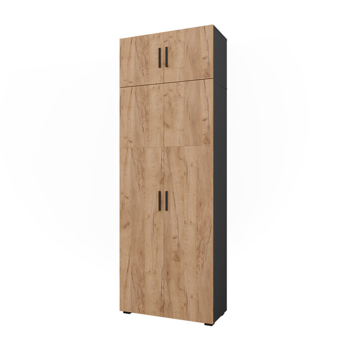 Vicco Scaffale per file Antracite/quercia dorata 80 x 223.8 cm con attacco per mobile