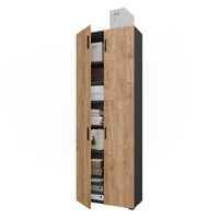 Vicco Armadio universale Antracite/quercia dorata 80 x 223.8 cm con attacco per mobile