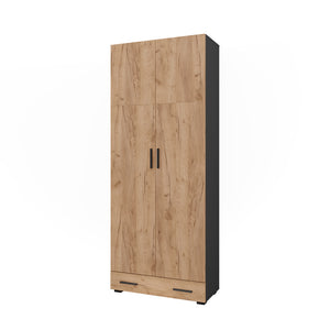 Vicco Scaffale per file Antracite/quercia dorata 80 x 201.2 cm con modulo cassetto