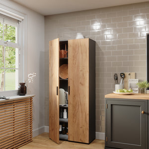 Vicco Scaffale per file Antracite/quercia dorata 80 x 183.8 cm