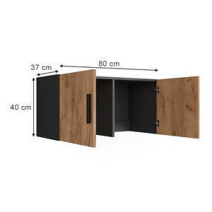 Vicco Modulo aggiuntivo Antracite/quercia dorata 80 x 40 cm con 2 porte