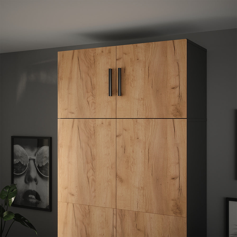 Vicco Modulo aggiuntivo Antracite/quercia dorata 80 x 40 cm con 2 porte