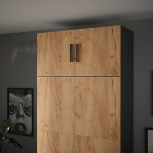 Vicco Modulo aggiuntivo Antracite/quercia dorata 80 x 40 cm con 2 porte