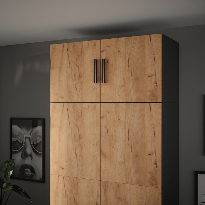 Vicco Modulo aggiuntivo Antracite/quercia dorata 80 x 40 cm con 2 porte