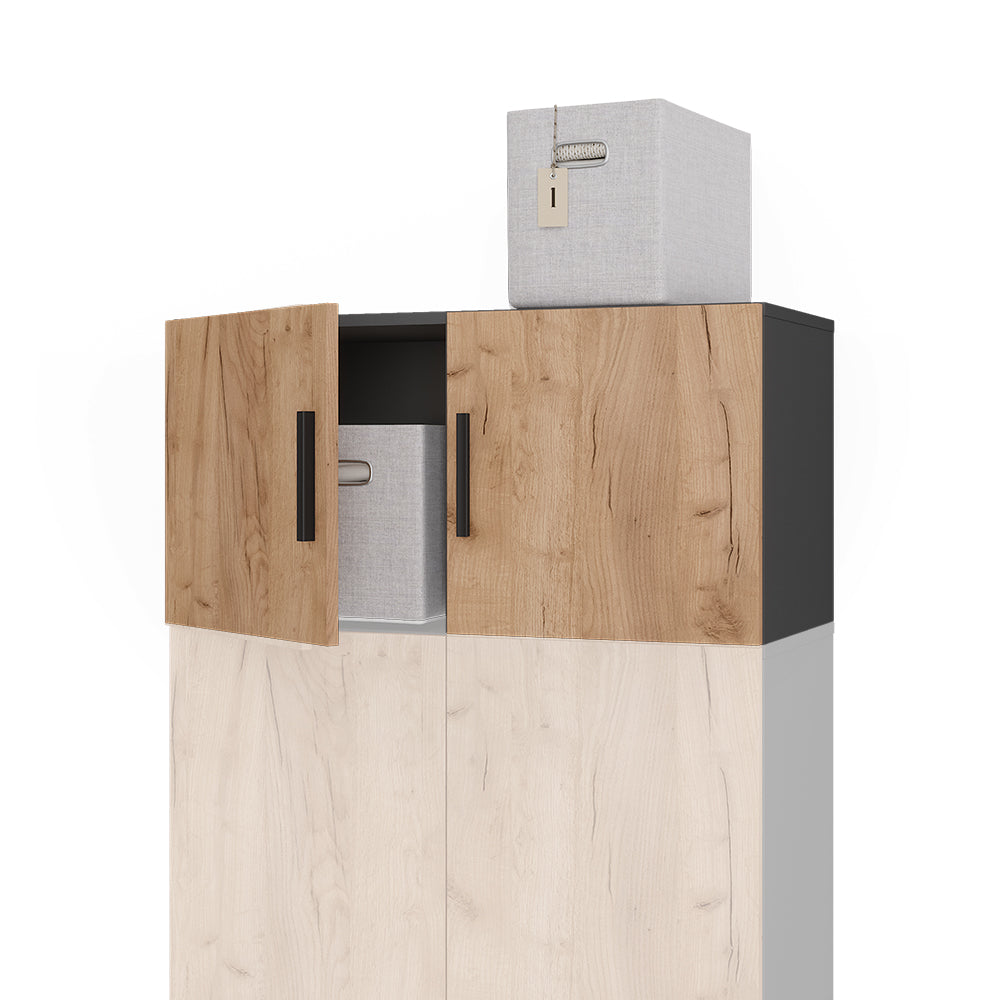 Vicco Modulo aggiuntivo Antracite/quercia dorata 80 x 40 cm con 2 porte