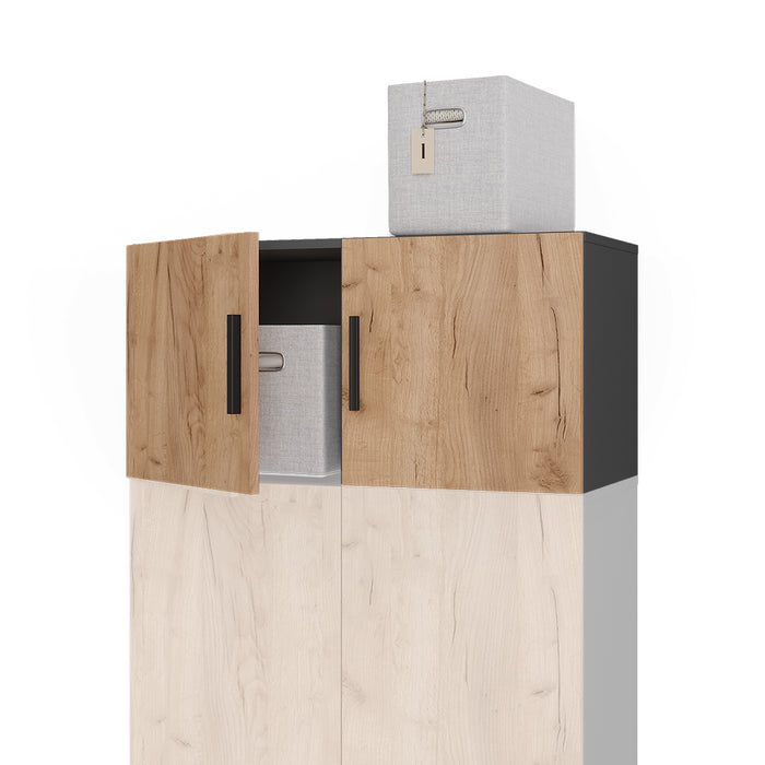 Vicco Modulo aggiuntivo Antracite/quercia dorata 80 x 40 cm con 2 porte