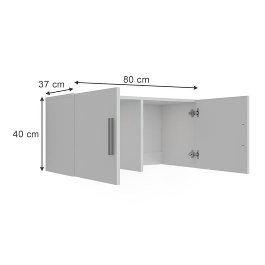 Vicco Modulo aggiuntivo Bianco 80 x 40 cm con 2 porte