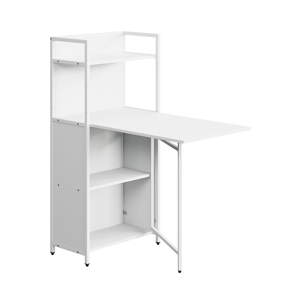 Vicco Scrivania Bianco 57 x 30 cm con piano del tavolo pieghevole