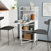 Vicco Scrivania Bianco 57 x 30 cm con piano del tavolo pieghevole