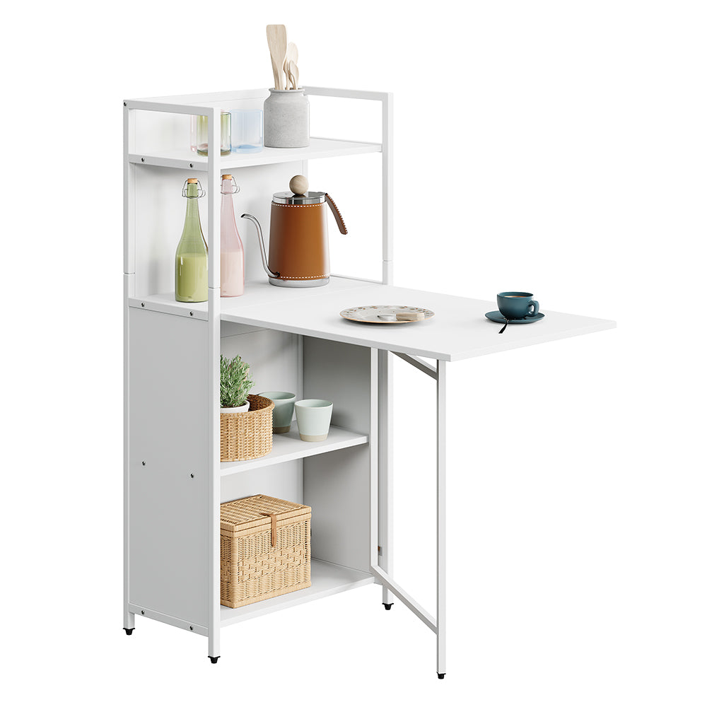 Vicco Scrivania Bianco 57 x 30 cm con piano del tavolo pieghevole