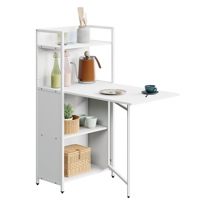 Vicco Scrivania Bianco 57 x 30 cm con piano del tavolo pieghevole