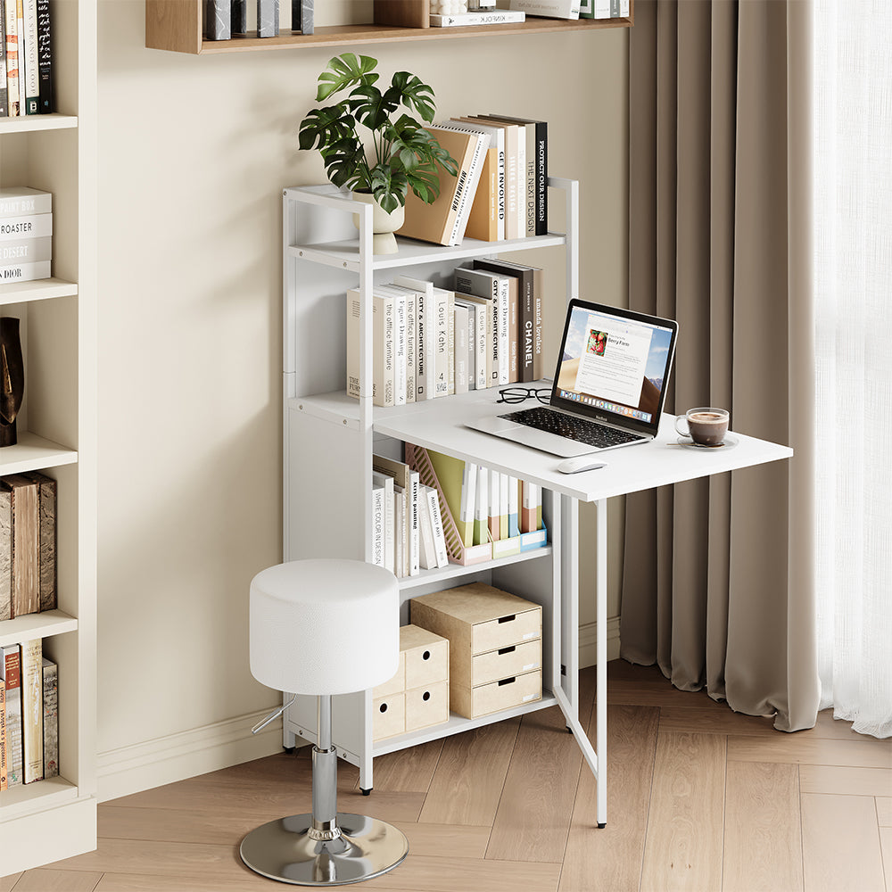 Vicco Scrivania Bianco 57 x 30 cm con piano del tavolo pieghevole