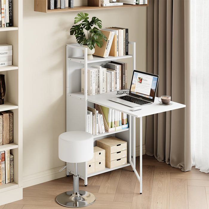 Vicco Scrivania Bianco 57 x 30 cm con piano del tavolo pieghevole