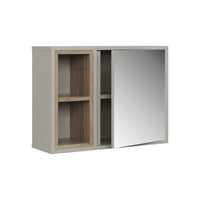 Vicco  Greige/Rovere con 2 scomparti aperti e 1 anta