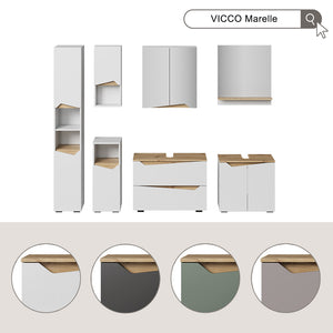 Vicco Set di mobili da bagno Verde/Artigianale 4 parti
