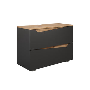 Vicco Mobile sottolavabo per bagno Antracite/Artisan 80 x 57.5 cm con 2 cassetti