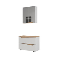 Vicco Set di mobili da bagno Bianco/Artisan 2 parti