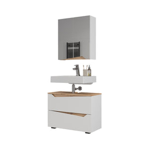 Vicco Set di mobili da bagno Bianco/Artisan 2 parti