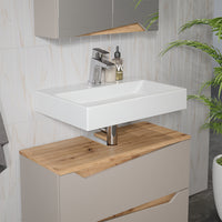 Vicco Set di mobili da bagno Greige/Artigianale 2 parti