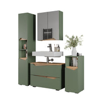 Vicco Set di mobili da bagno Verde/Artigianale 4 parti