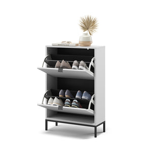 Vicco Scarpiera da ingresso Bianco 60 x 92 cm con cassetti