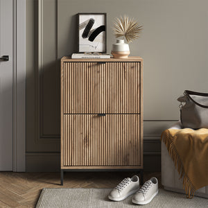 Vicco Scarpiera da ingresso Quercia vichinga 60 x 92 cm con cassetti