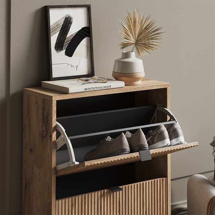 Vicco Scarpiera da ingresso Quercia vichinga 60 x 92 cm con cassetti