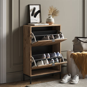 Vicco Scarpiera da ingresso Quercia vichinga 60 x 92 cm con cassetti