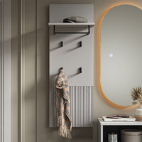 Vicco Appendiabiti da parete Grigio 43 x 120 cm