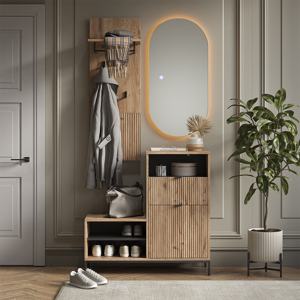 Vicco Appendiabiti da parete Quercia vichinga 43 x 120 cm