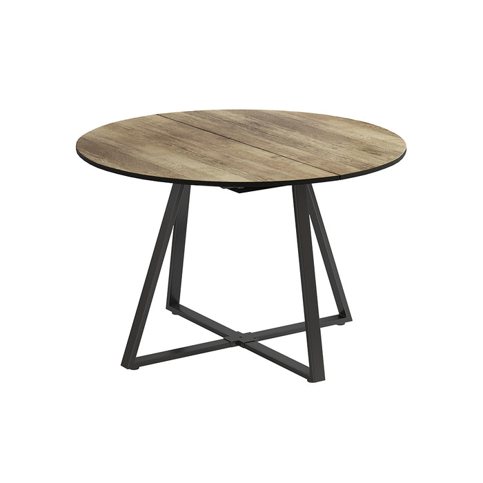 Vicco tavolo da pranzo allungabile Rovere rustico/nero 120 x 120 cm estensibile