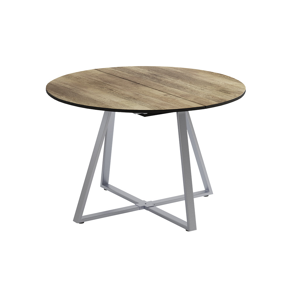 Vicco tavolo da pranzo allungabile Rovere rustico/grigio 120 x 120 cm Estensibile