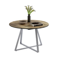 Vicco tavolo da pranzo allungabile Rovere rustico/grigio 120 x 120 cm Estensibile