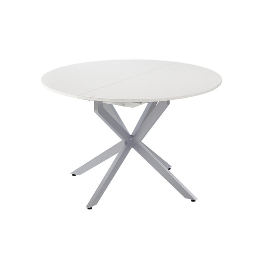 Vicco tavolo da pranzo allungabile Bianco/Grigio 120 x 120 cm estensibile