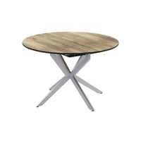 Vicco tavolo da pranzo allungabile Rovere rustico/grigio 120 x 76.5 cm Estensibile