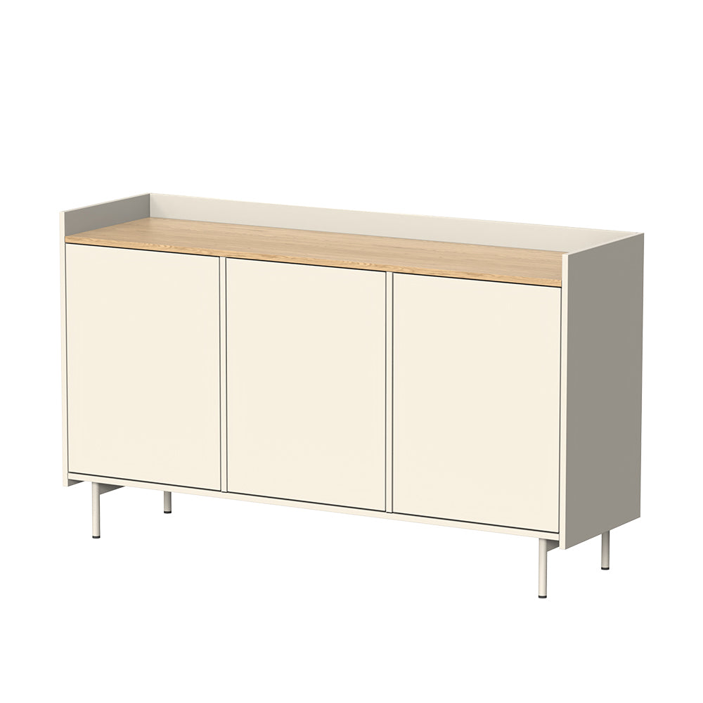 Vicco Credenza Crema 140 x 82 cm con 6 scomparti